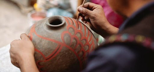 doing color on terracotta handicraft - blog post image 