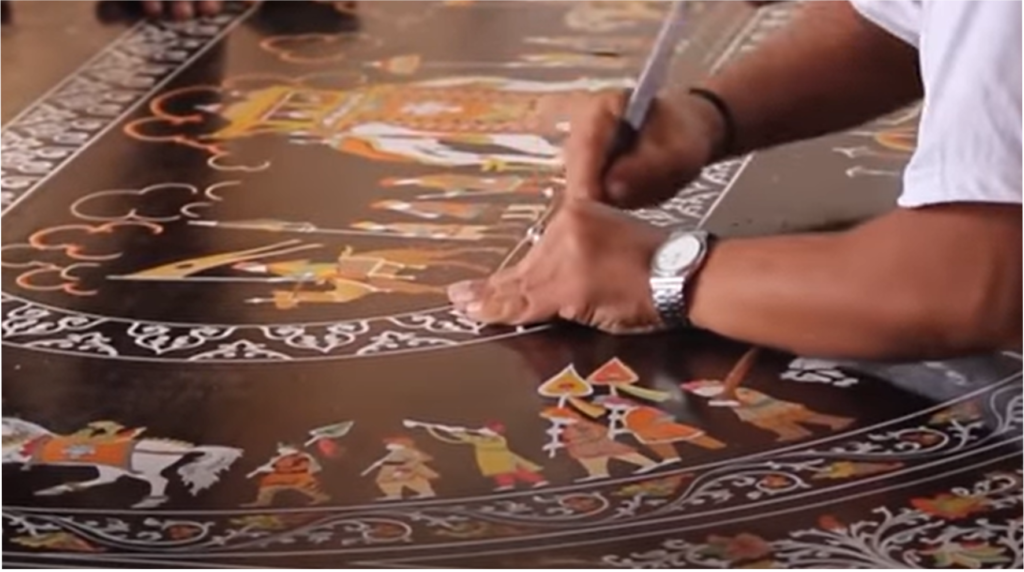 Rosewood Inlay: Manual Dexterity Displayed in Wood